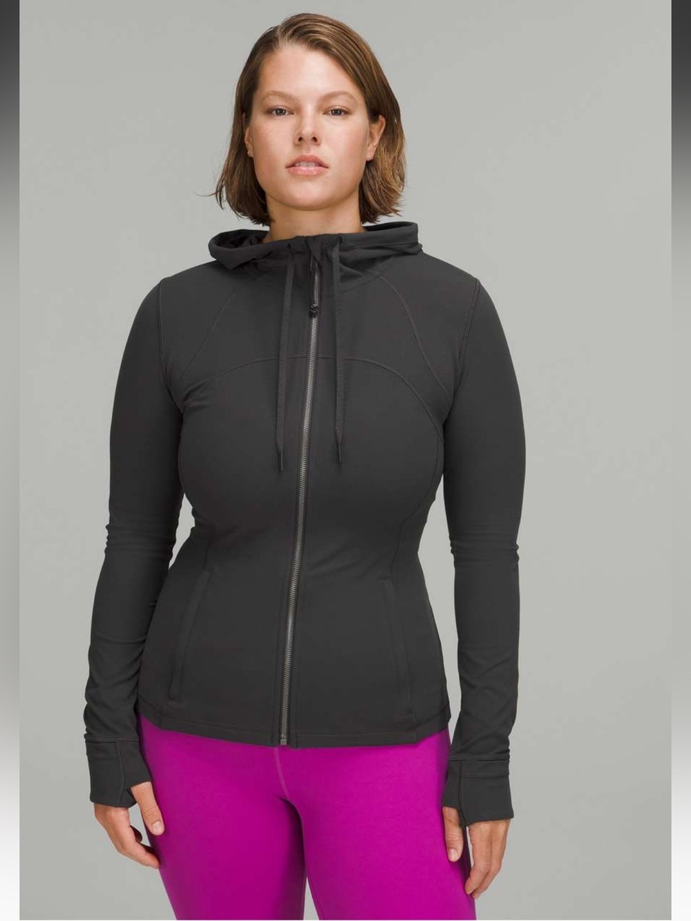 Lululemon Hooded Define Jacket Nulu Graphite Grey - Sz 4